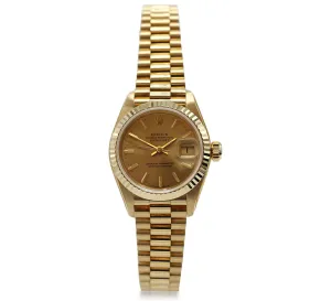 Rolex 26mm 18ct Yellow Gold Datejust