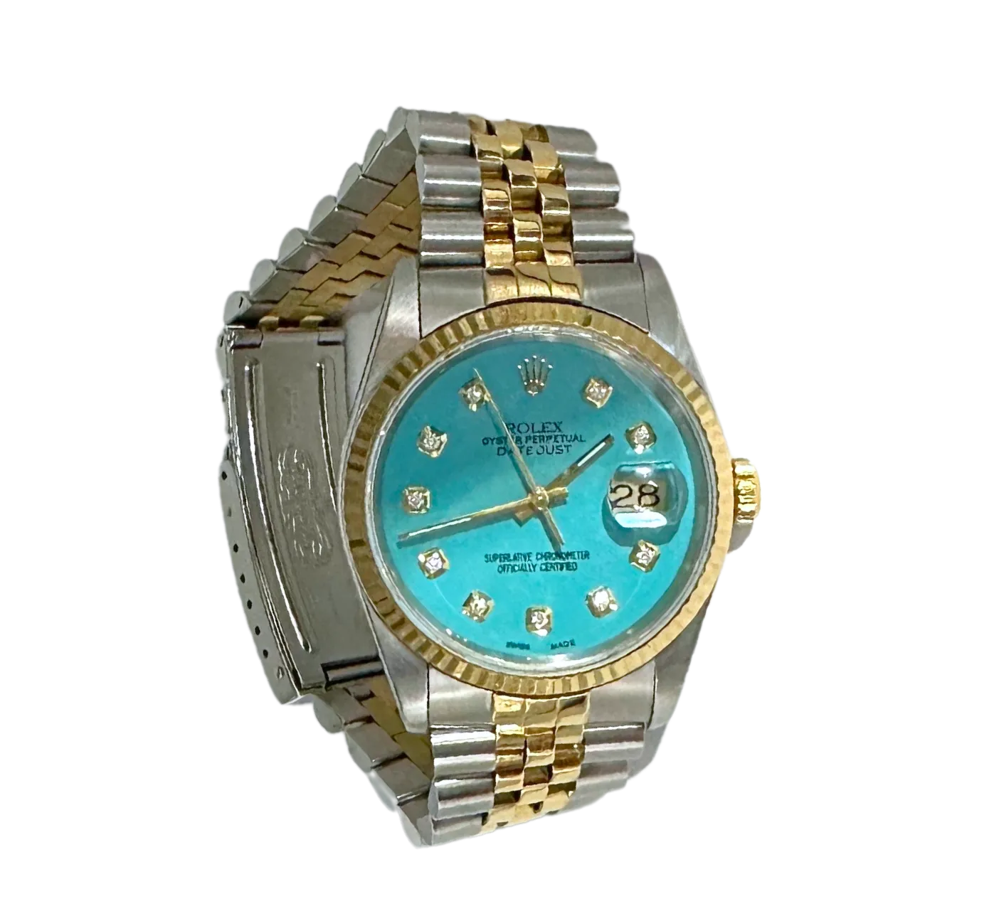 Rolex Datejust 36 MM Watch -18k Gold/ Stainless Steel with 18k Yellow Gold Bezel