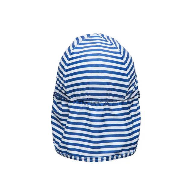 Snapper Rock- Denim Stripe Floating Flap Hat (S-M)