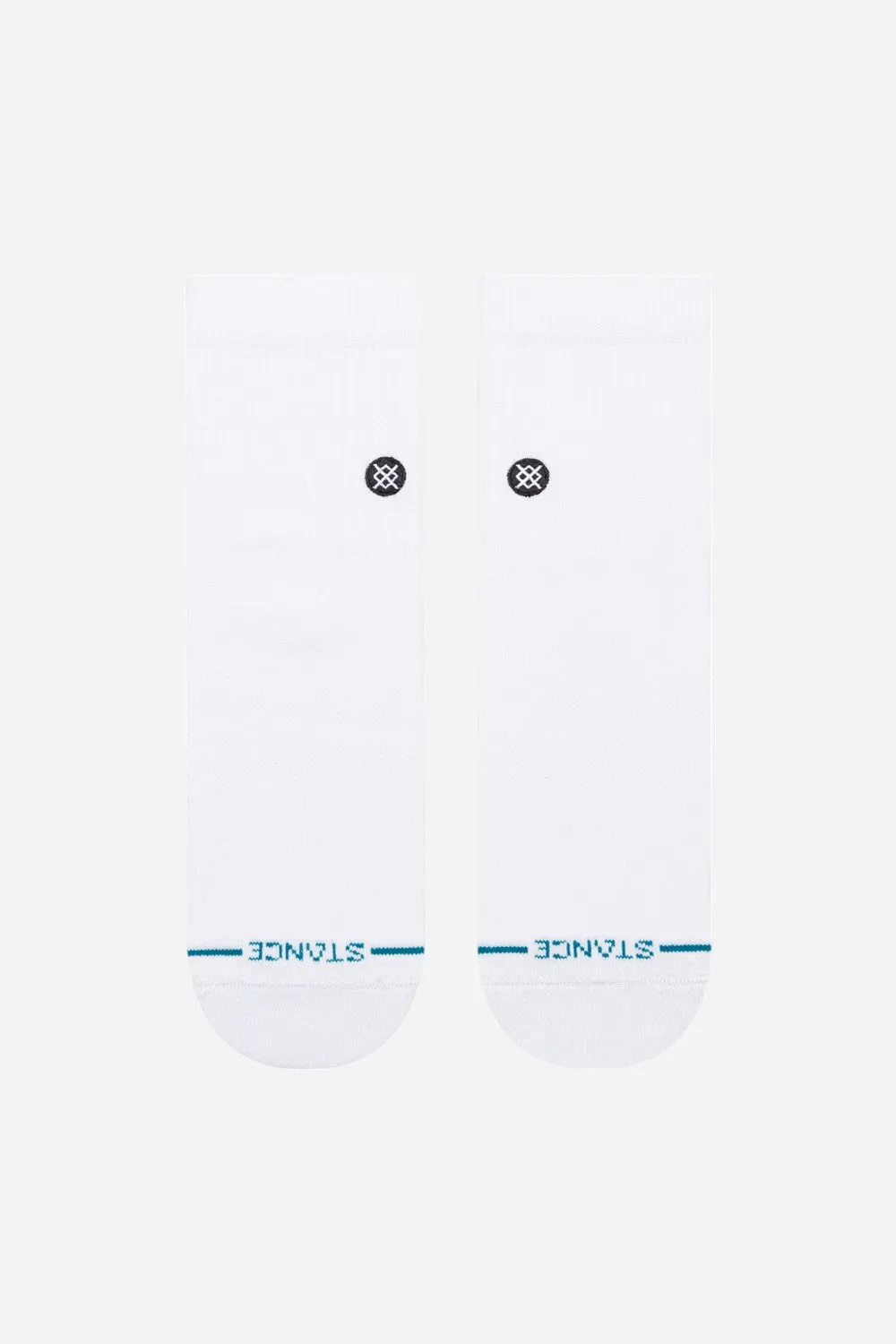 Stance Icon Quarter Socks in White