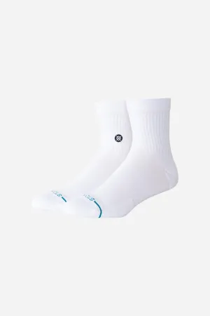 Stance Icon Quarter Socks in White