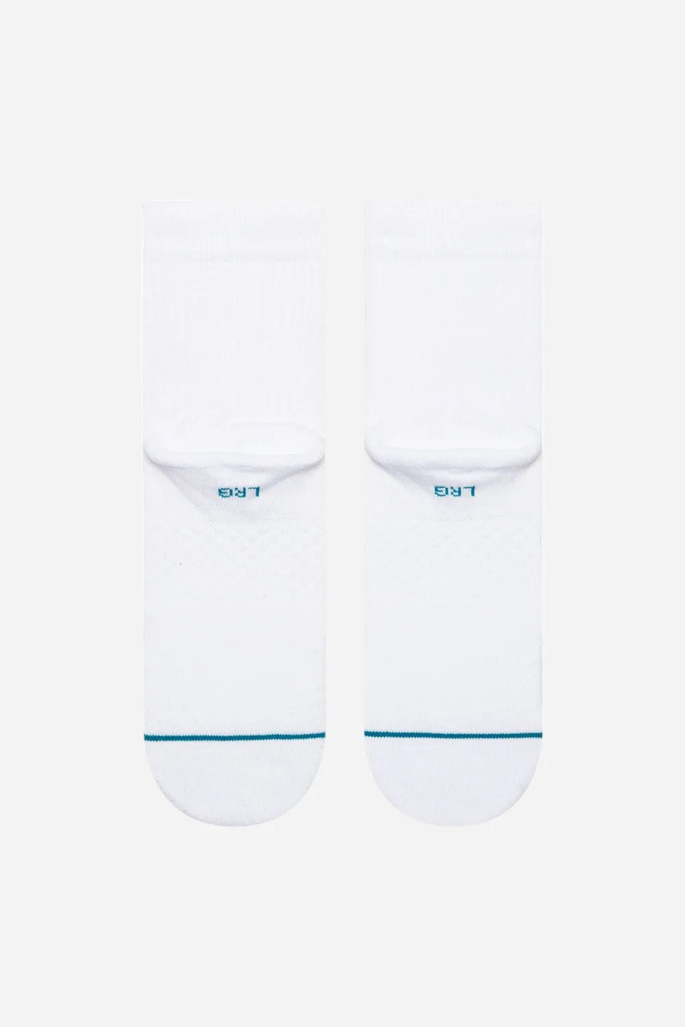 Stance Icon Quarter Socks in White