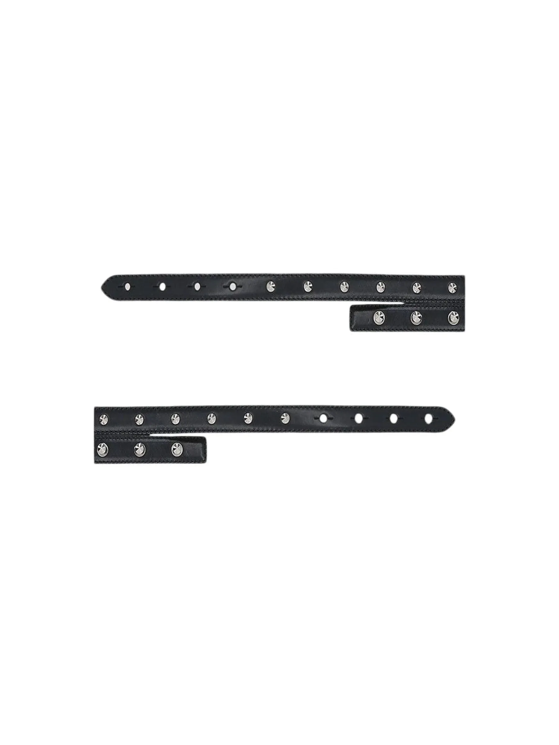 Studded Leather Double Belt