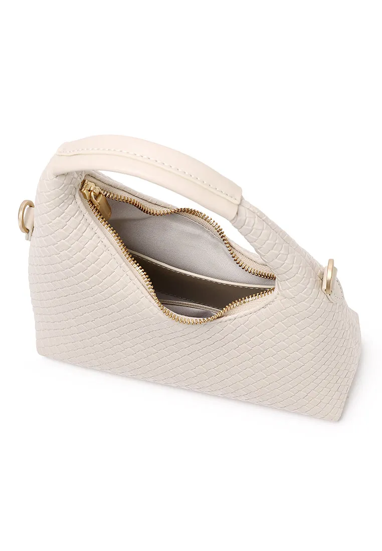 Sunova Woven Mini Top Handle Bag (Cornsilk)