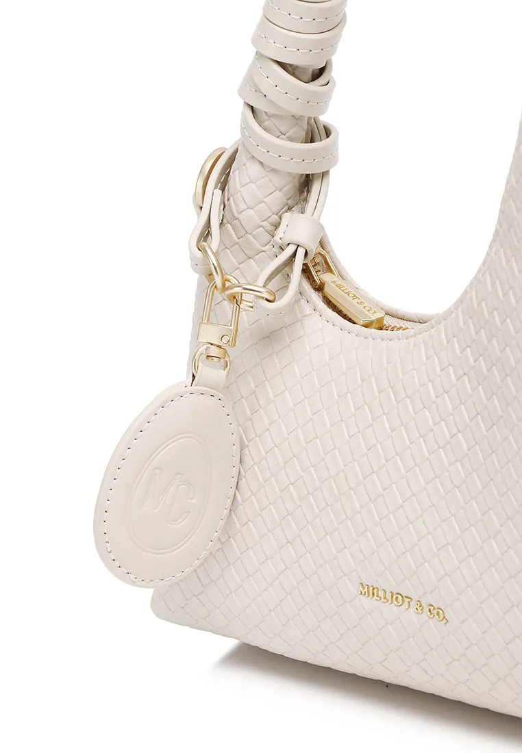 Sunova Woven Mini Top Handle Bag (Cornsilk)