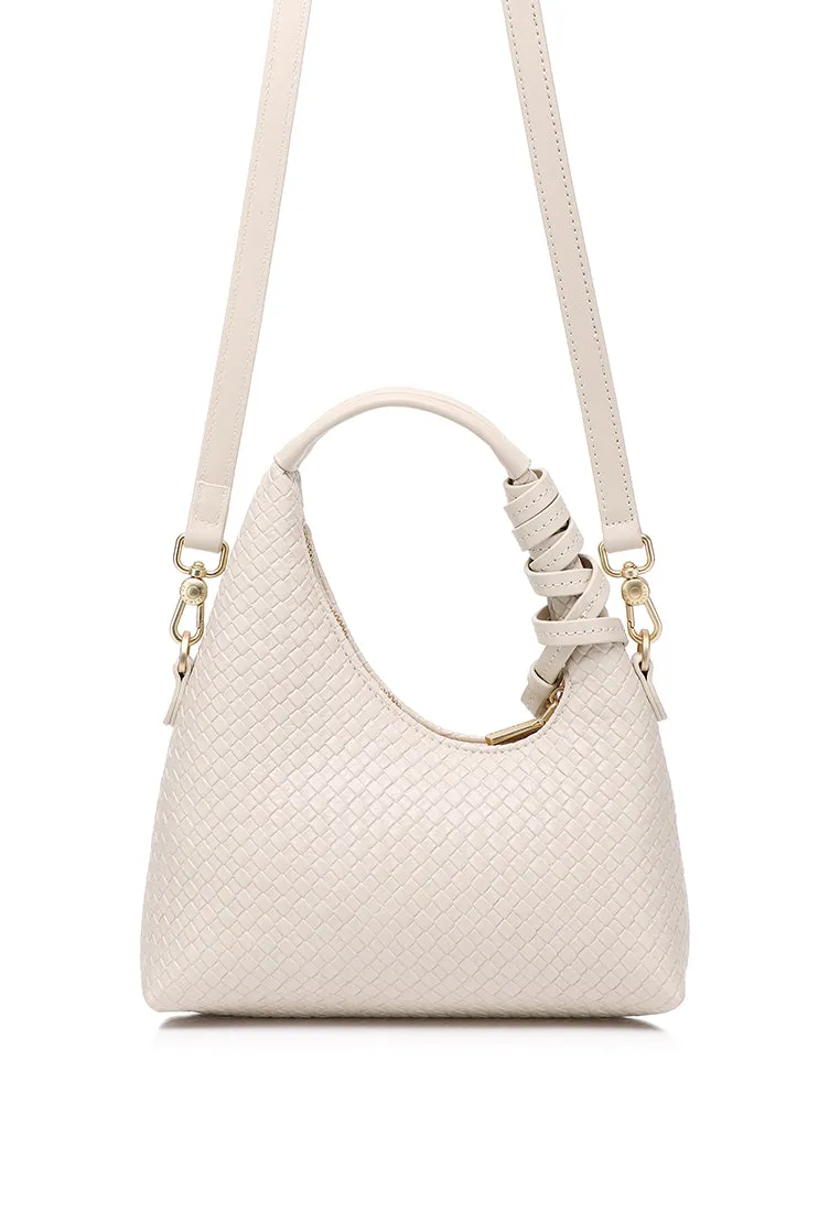 Sunova Woven Mini Top Handle Bag (Cornsilk)
