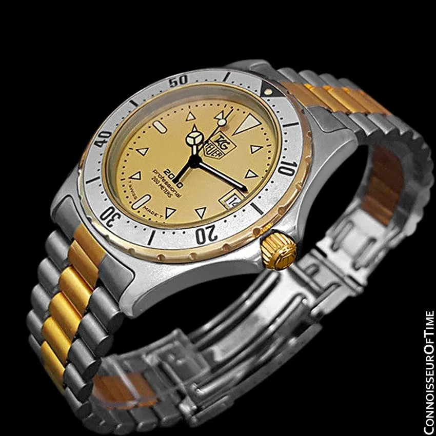 TAG Heuer Professional 2000 Mens Diver Watch, 974.013 - Stainless Steel & 18K Gold Plated