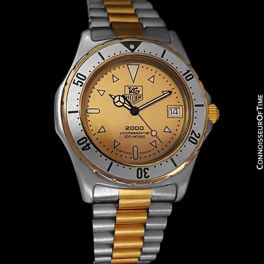 TAG Heuer Professional 2000 Mens Diver Watch, 974.013 - Stainless Steel & 18K Gold Plated