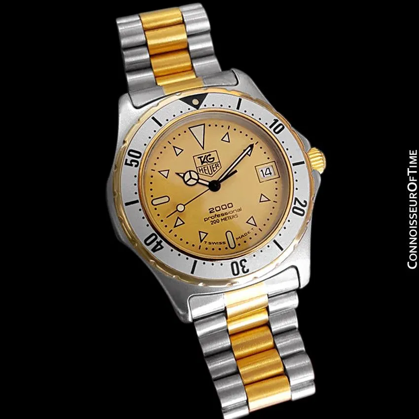 TAG Heuer Professional 2000 Mens Diver Watch, 974.013 - Stainless Steel & 18K Gold Plated
