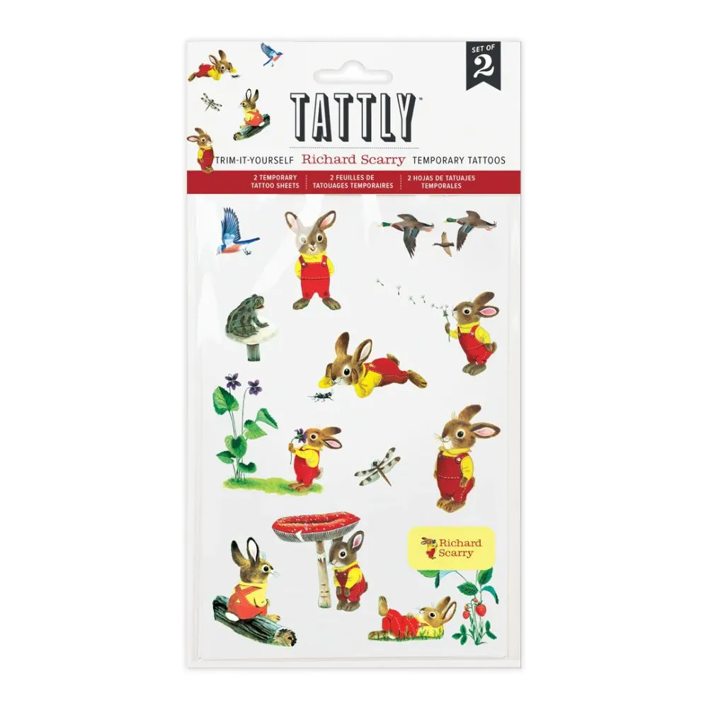 Tattly I am a Bunny RS Tattoo Sheet