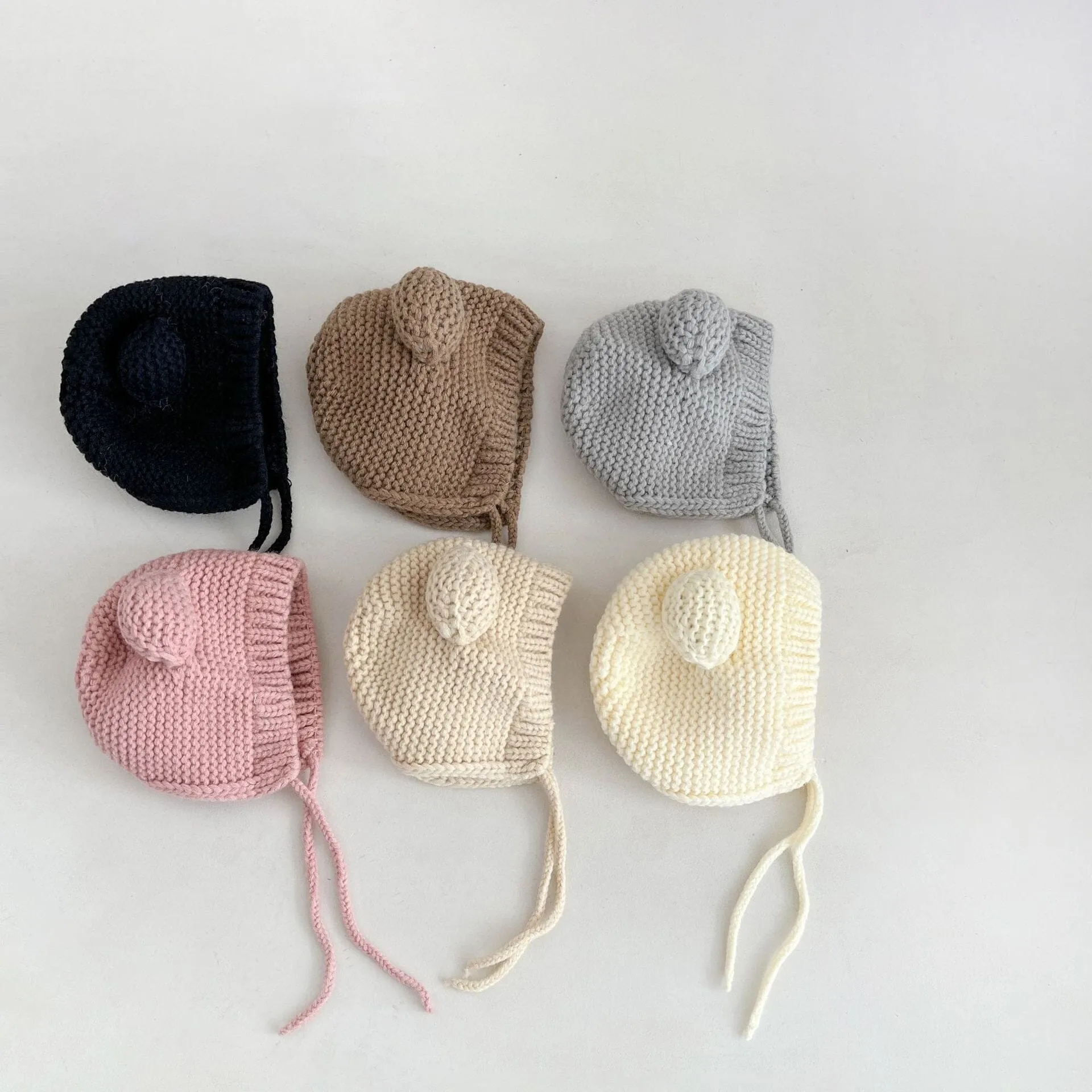 Teddy Bear Knitted Earflap Hat