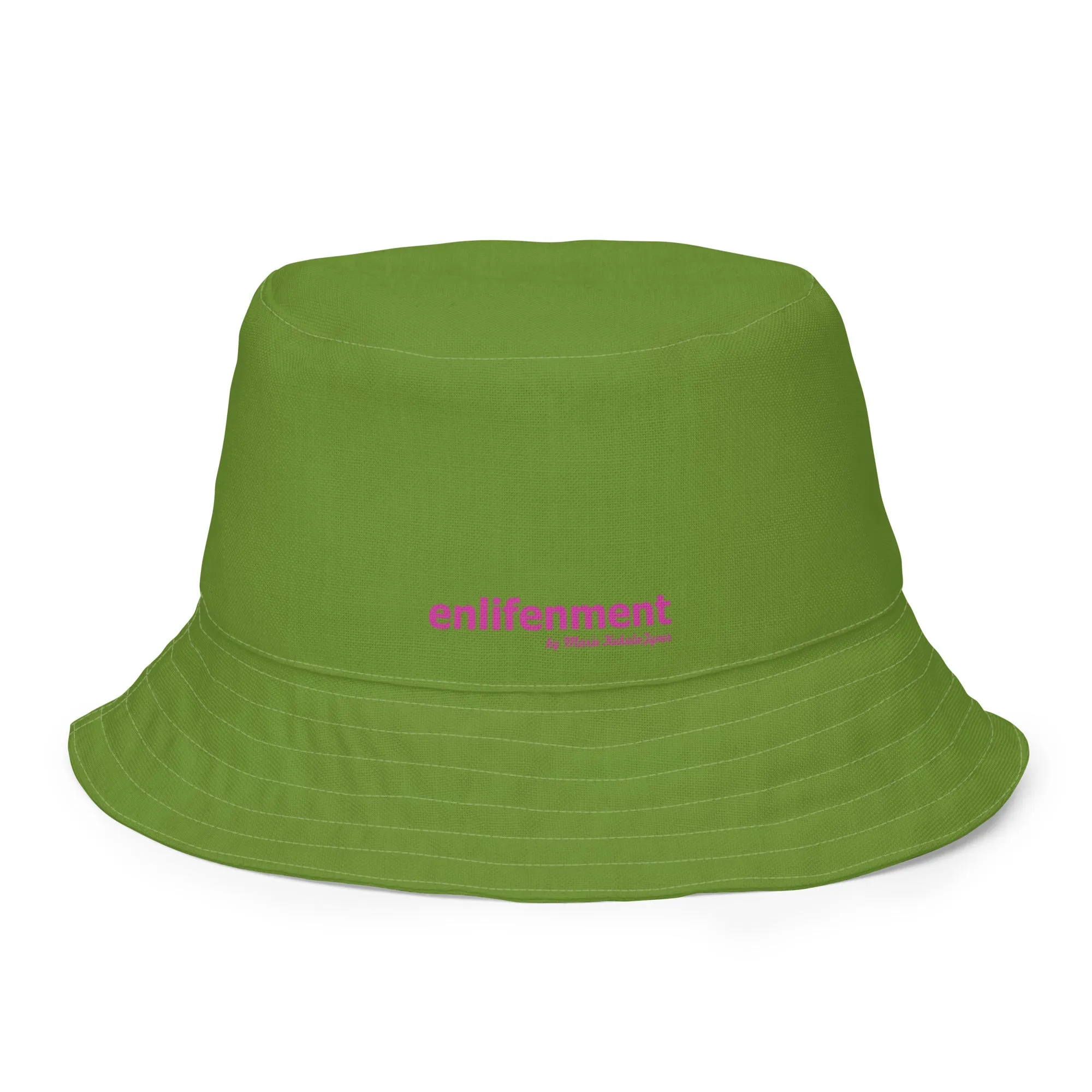 The FLOWER LOVE Collection - "Wildflower Wonder" Design Premium Reversible Bucket Hat - Green Inside - Wildflower Hat, Gifts for Her