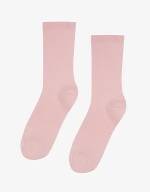 Women Classic Organic Sock - Faded Pink