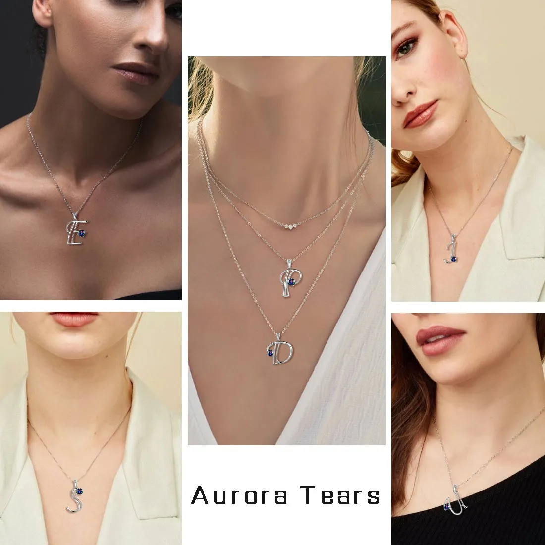 Women Initial D Letter Pendant Necklace Girl Name Jewelry Gift 925 Sterling Silver