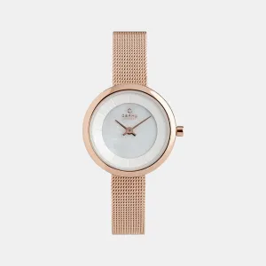 Women White Analog Stainless Steel Watch V146LXVWMV
