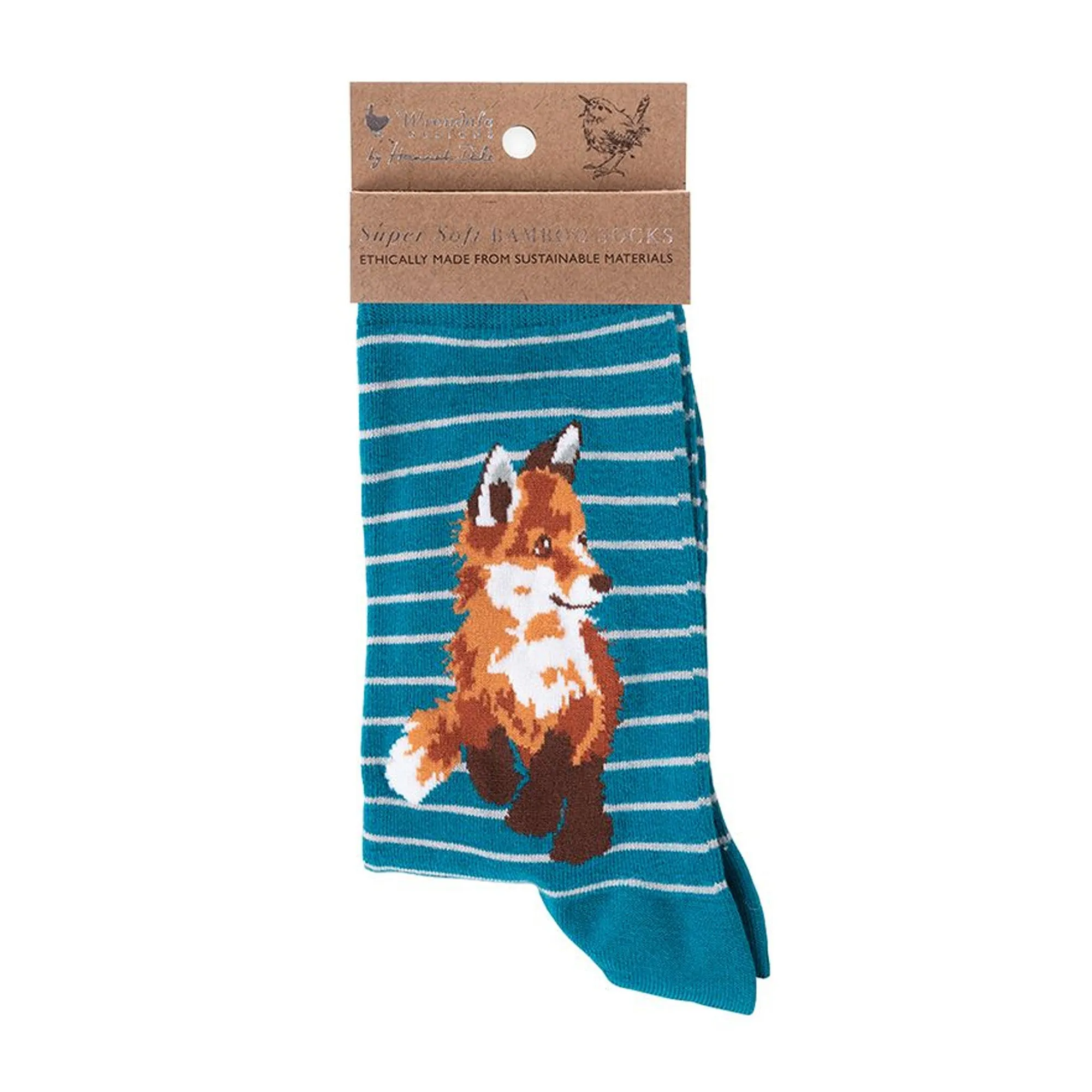 Wrendale Fox Socks - Born To Be Wild